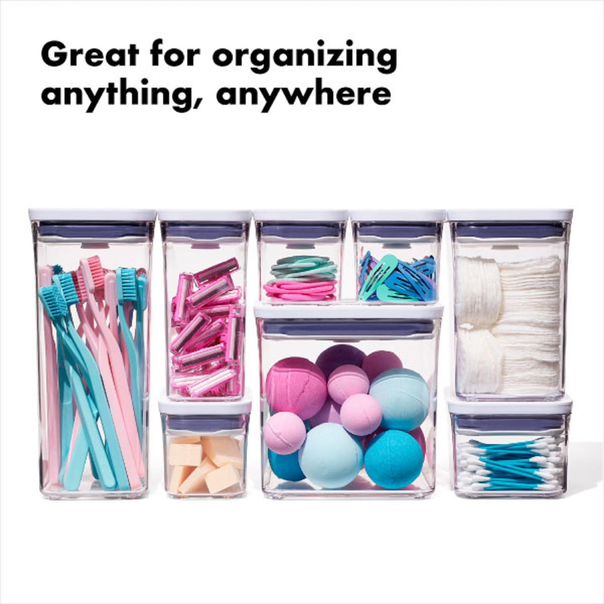 OXO Good Grips POP BPA-free material for safe storage.
