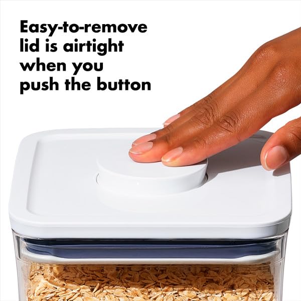 OXO Good Grips POP Container Rectangle Tall 3.7 Qt fill line for precise storage.