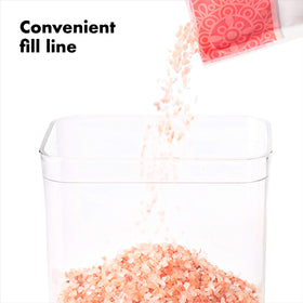 OXO Good Grips POP stackable design saves cabinet space.