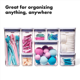 OXO Good Grips POP varied-sizes containers adapt to different pantry needs
