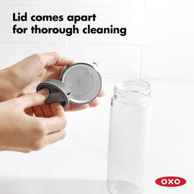 OXO Good Grips dispenser parts dishwasher safe.