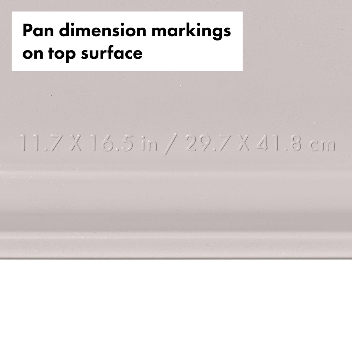 OXO Good Grips rounded interior corners in storm blue simplify cleaning and release.