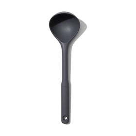 OXO Good Grips ladle angled design keeps liquid in scoop during serving