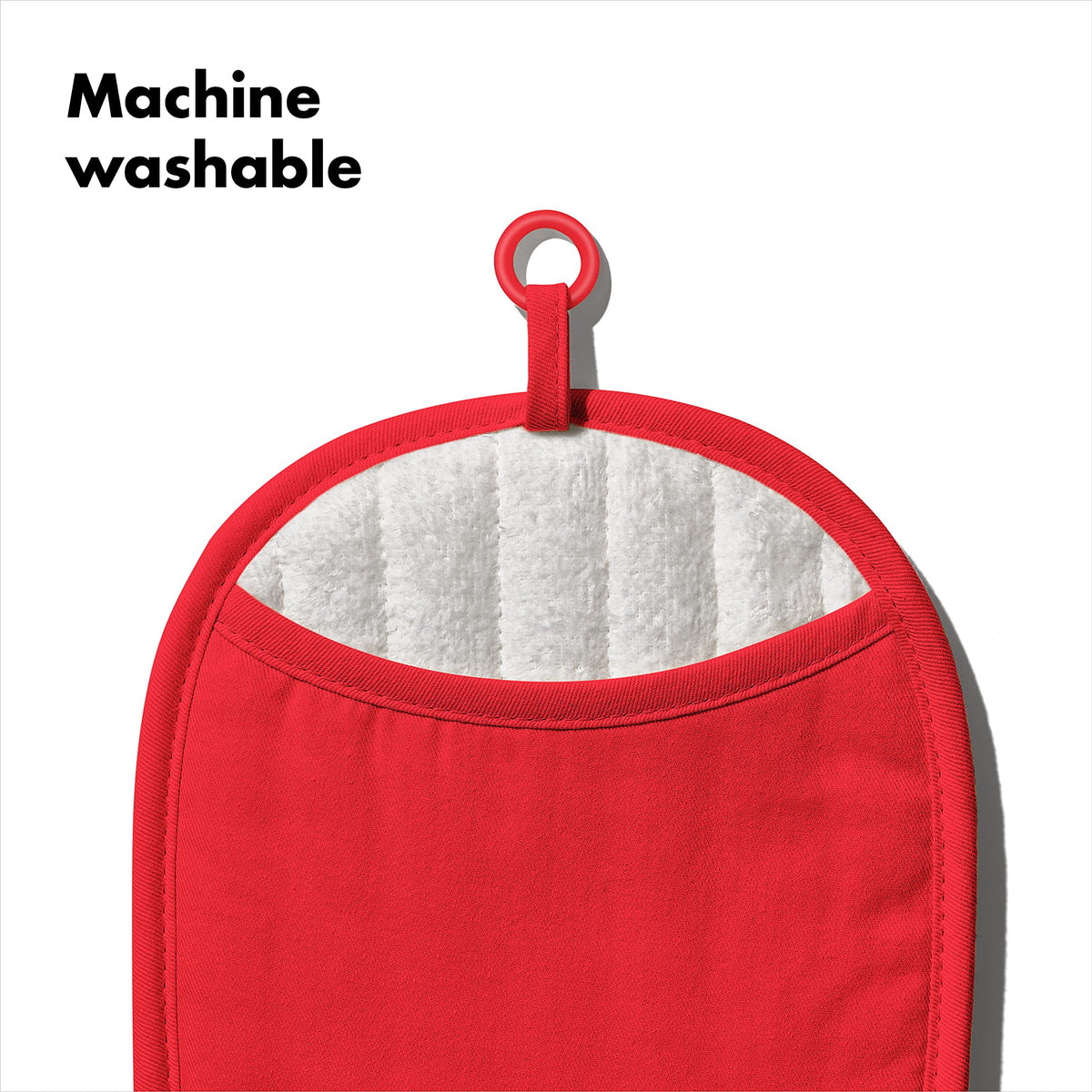 OXO Good Grips jam pot holder used as a heat-resistant trivet on the counter