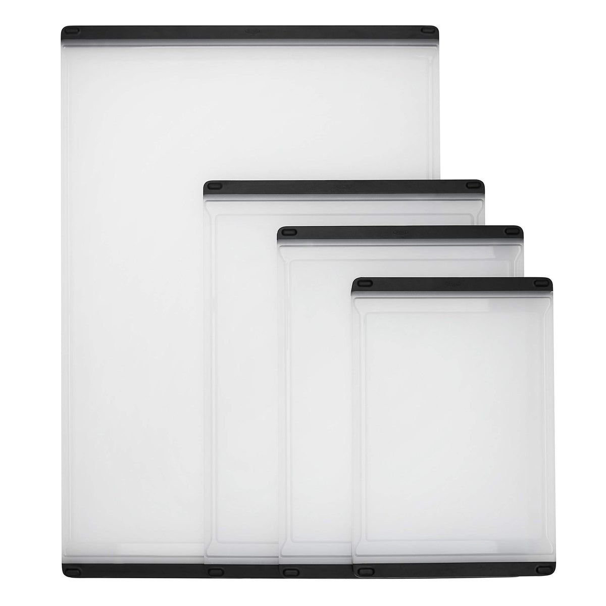 OXO Good Grips Utility Cutting Board, dishwasher safe for simple, deep cleaning.