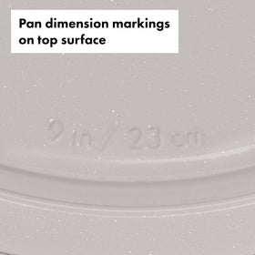 OXO Good Grips wide rims provide secure grip for safer oven transfers.