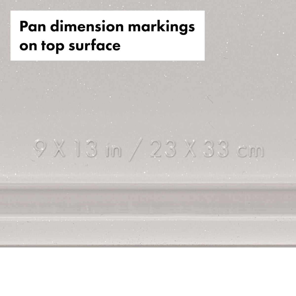 OXO Good Grips wide rims offer secure handling near the oven