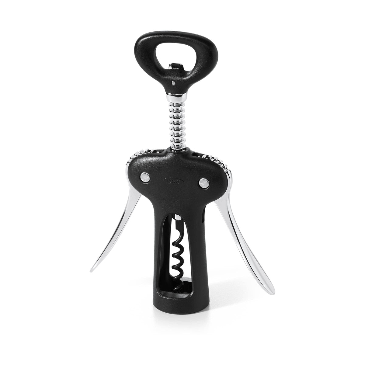 Built-in bottle opener on OXO corkscrew for convenient opening