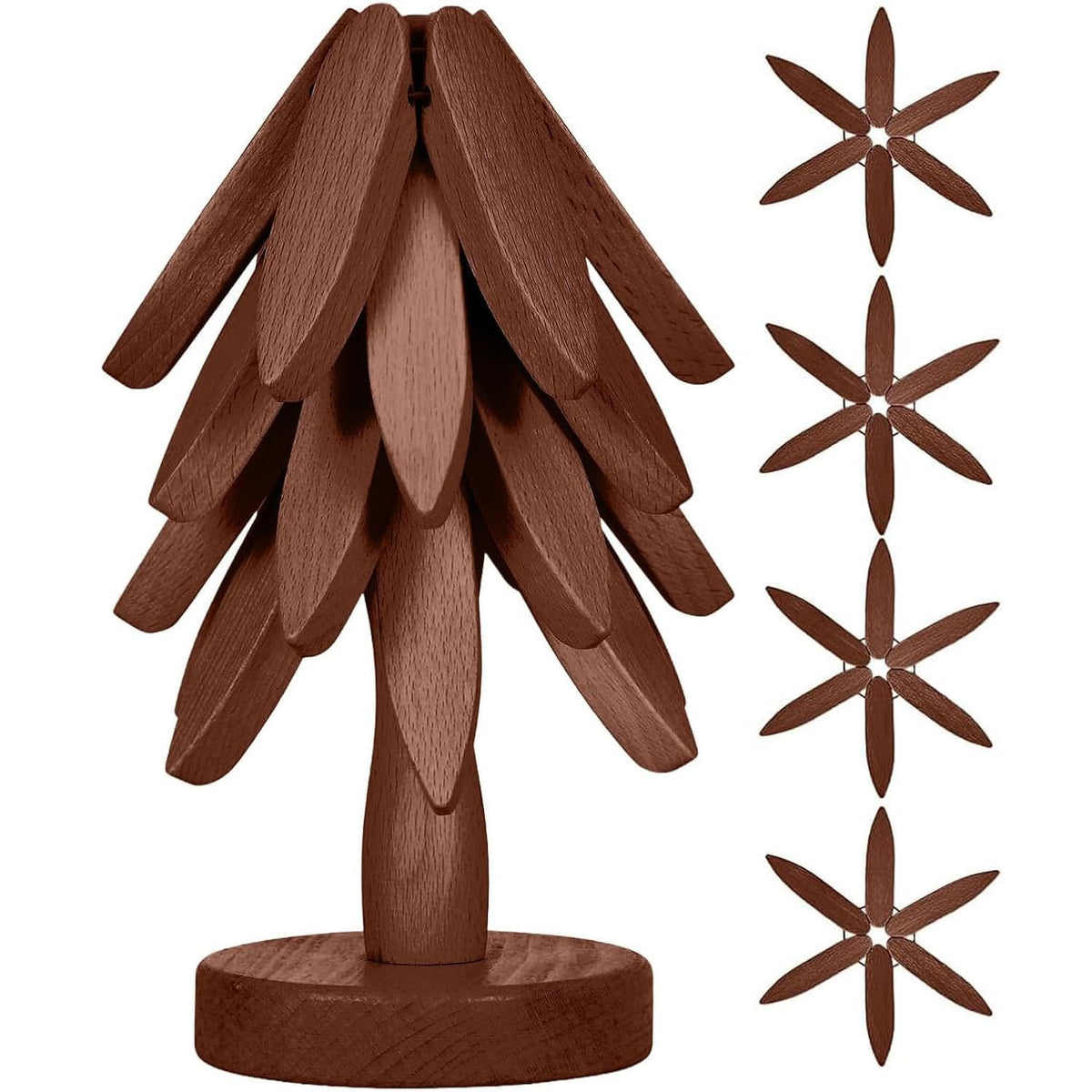 Oylyoyea Tree Shape Trivet showcases versatility on various countertops