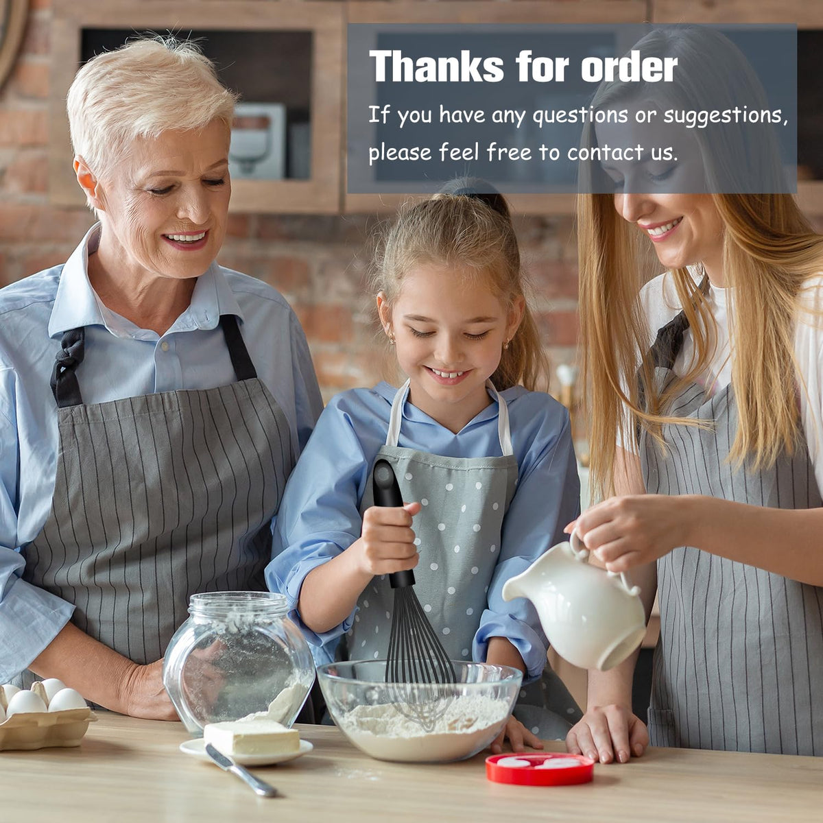 OYV easy-clean dishwasher-ready silicone whisk set.