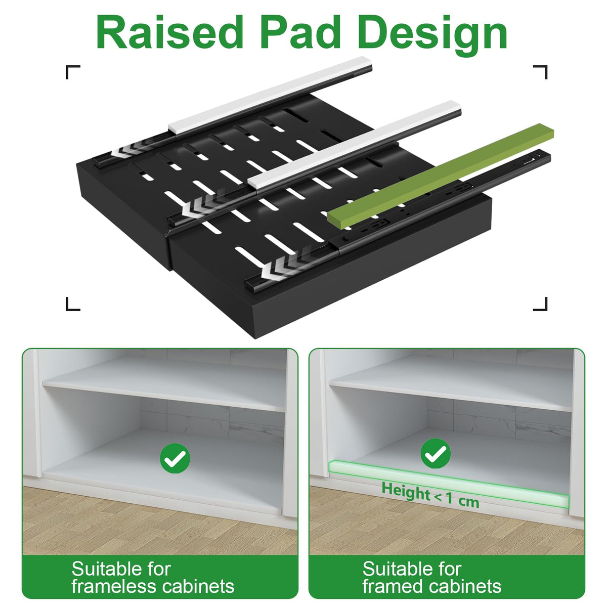 PAKETA smooth sliding with upgraded rails for quiet, reliable drawer operation