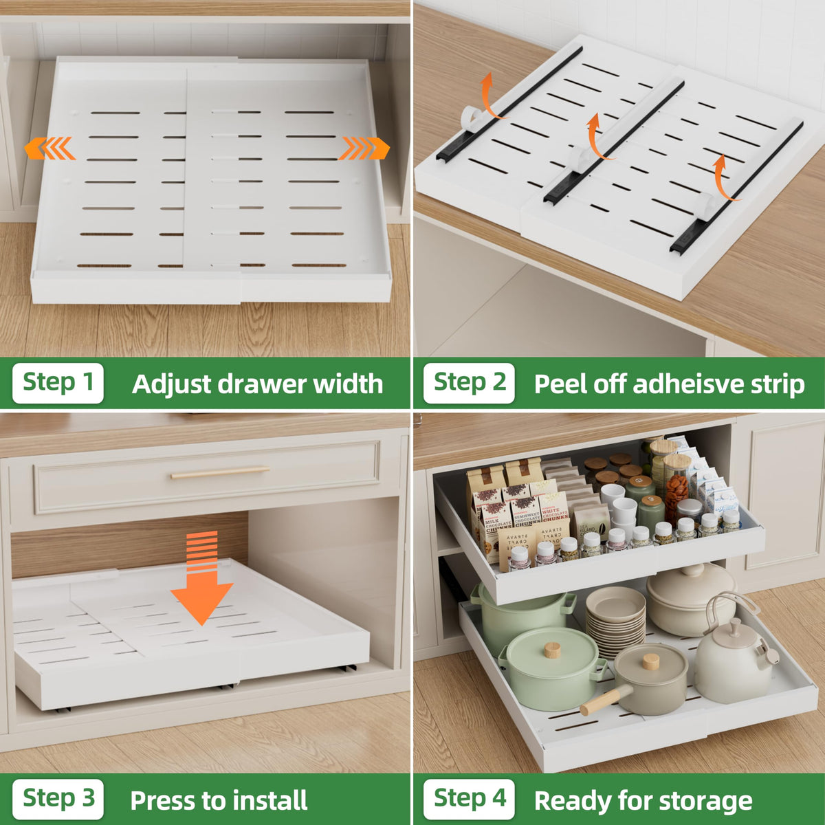 PAKETA versatile use across kitchen, pantry, living room, and bathroom