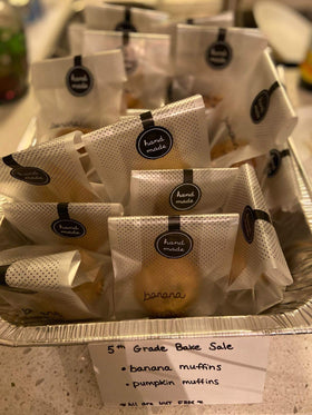 Palksky cookie packaging bag displayed to show transparency
