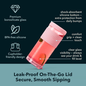 Pandaloo second leakproof lid shown for outdoor sipping and spill prevention