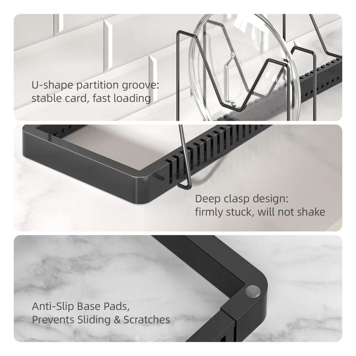PanPanPal sturdy metal construction provides durable, rust-resistant pot rack