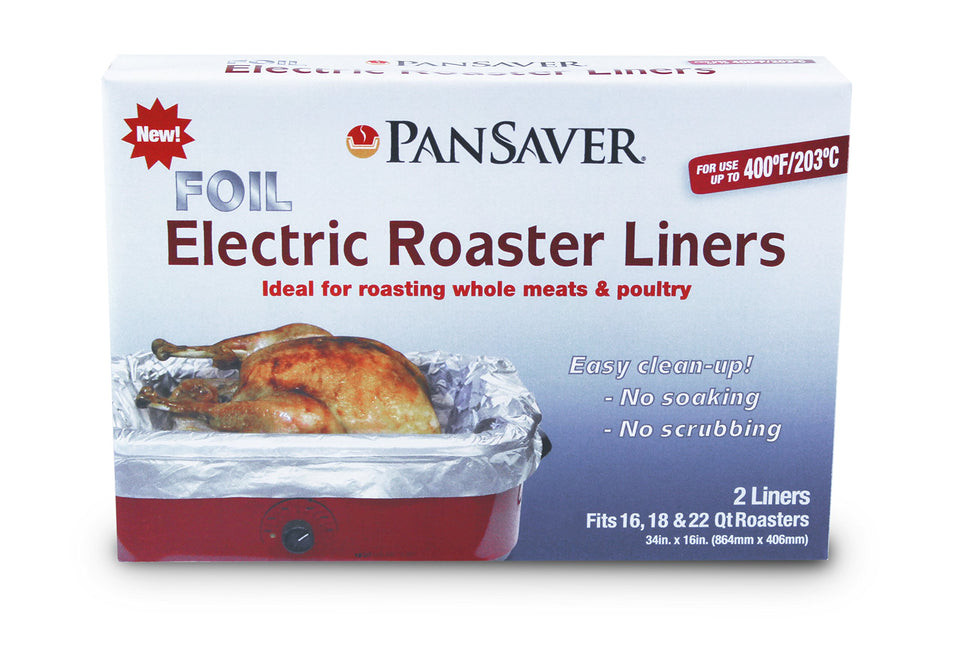 PanSaver cooking liners in roaster show quick cleanup benefit.