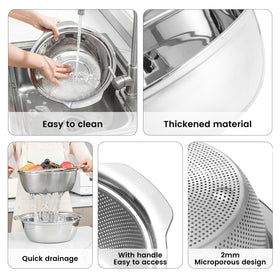 Paoli combined set helps clean and prepare vegetables with minimal transfers.