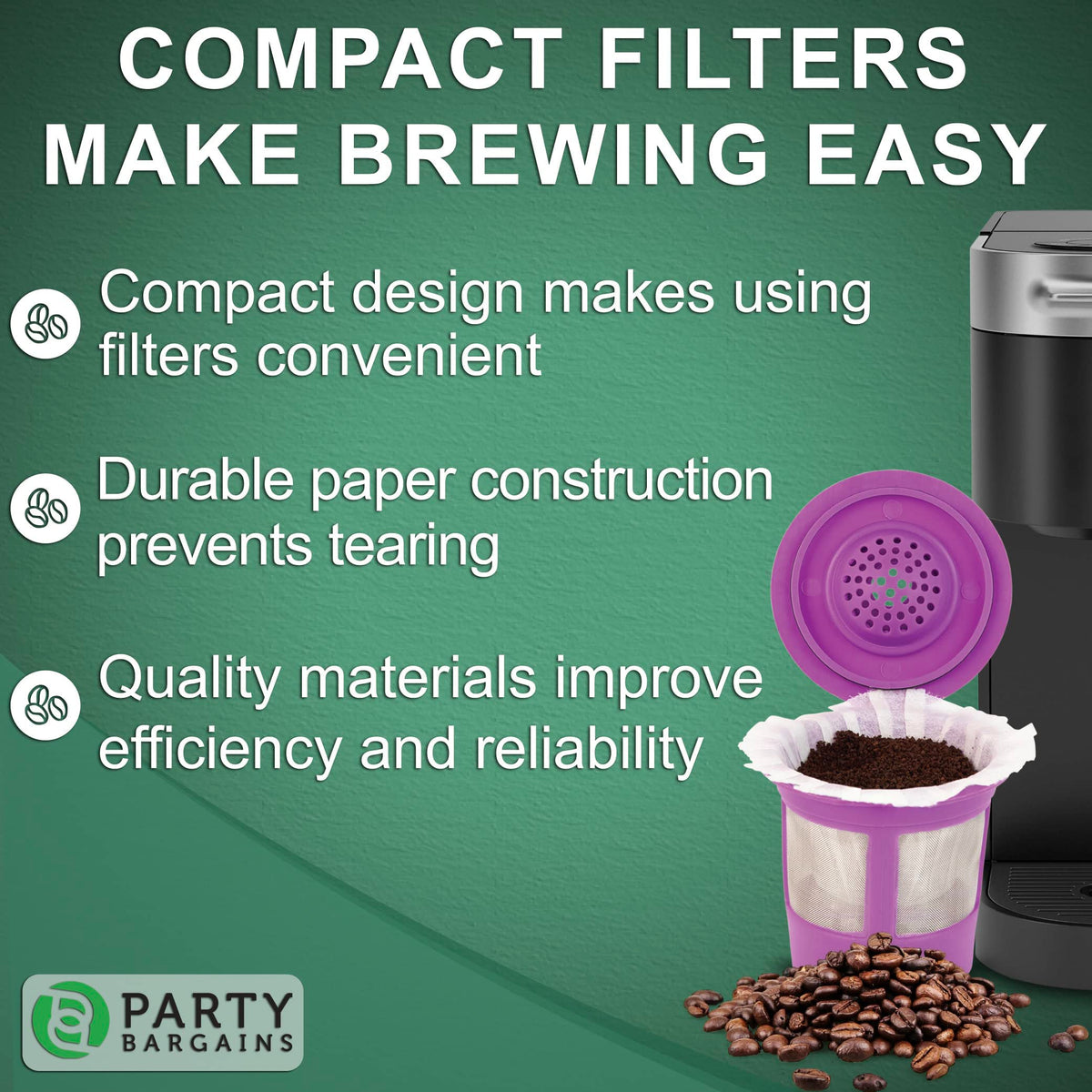 Party Bargains compact liner fitting 1.0 and 2.0 machines.