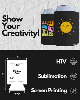 PartyPrints collapsible can sleeve folded for easy storage.