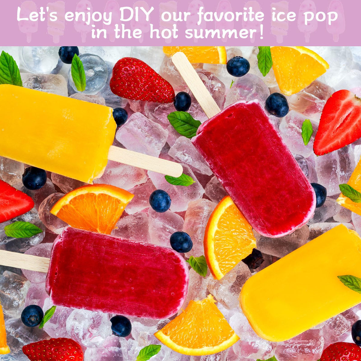 Patelai summer family party setup with ice lollies and supplies.
