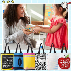 Paterr tote bag featuring pencil design, versatile for work, travel, or shopping.