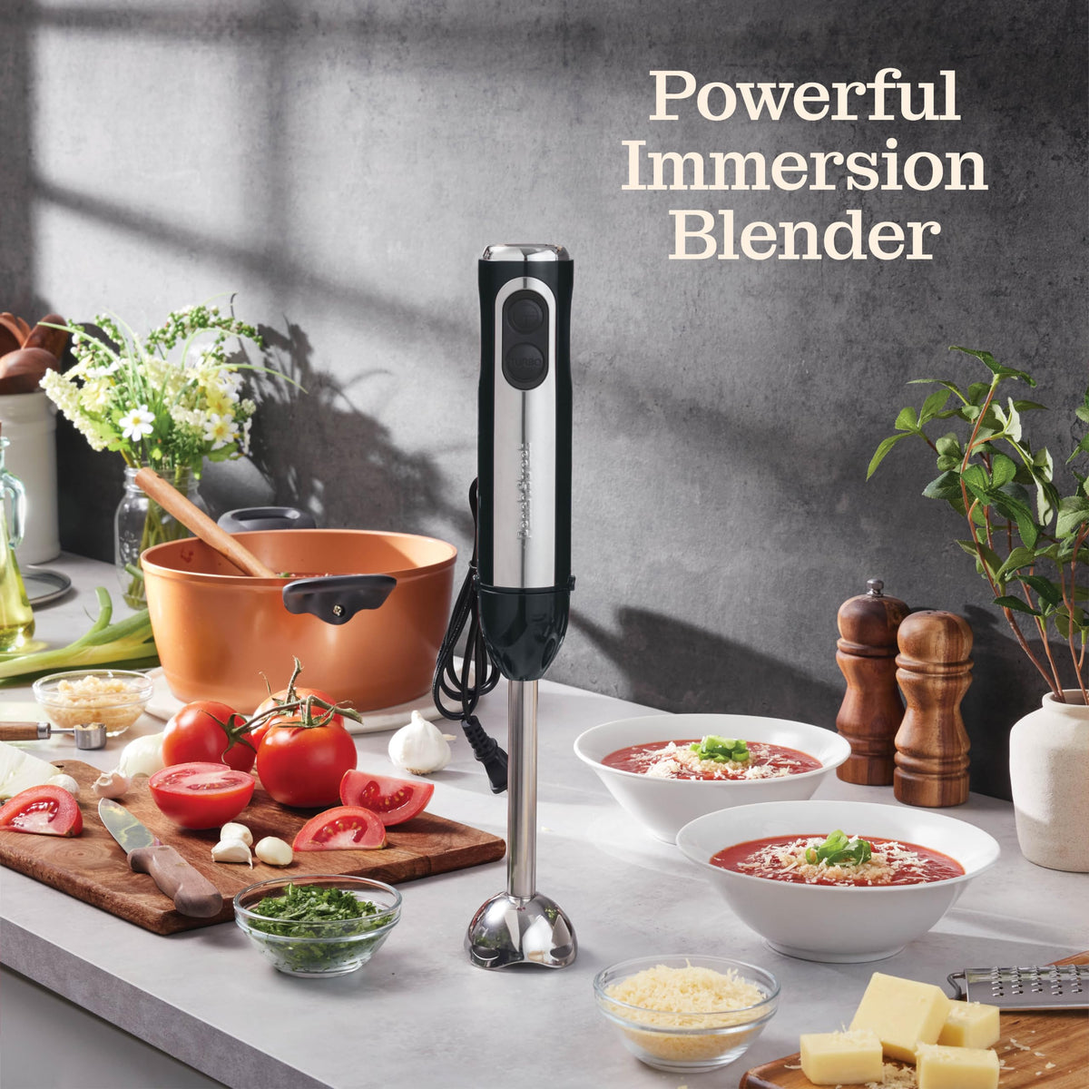 Peach Street turbo mode for quick blending of tough ingredients.