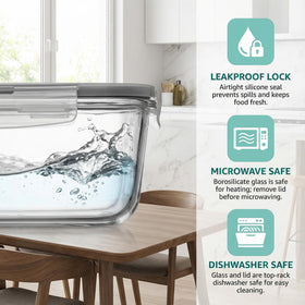 Peaktent BPA-free and lead-free glass resists acids when storing citrus and tomato-based dishes.