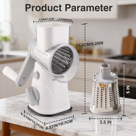 peatend cheese grater blades interchangeable for slicing, shredding, and grinding
