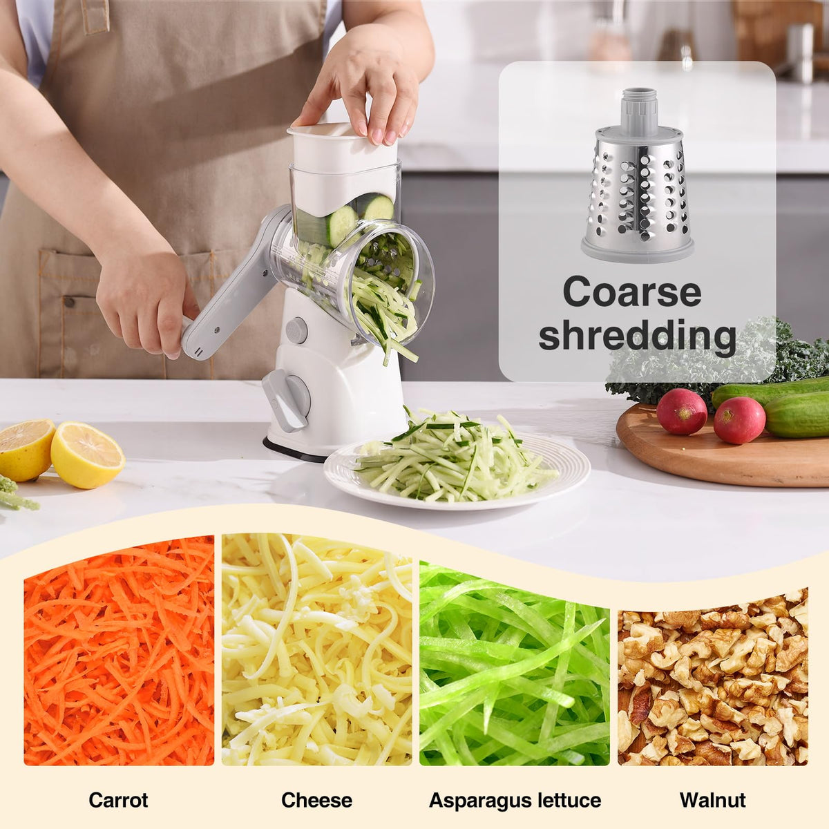 peatend kitchen mandolin blade set enables precise vegetable slicing