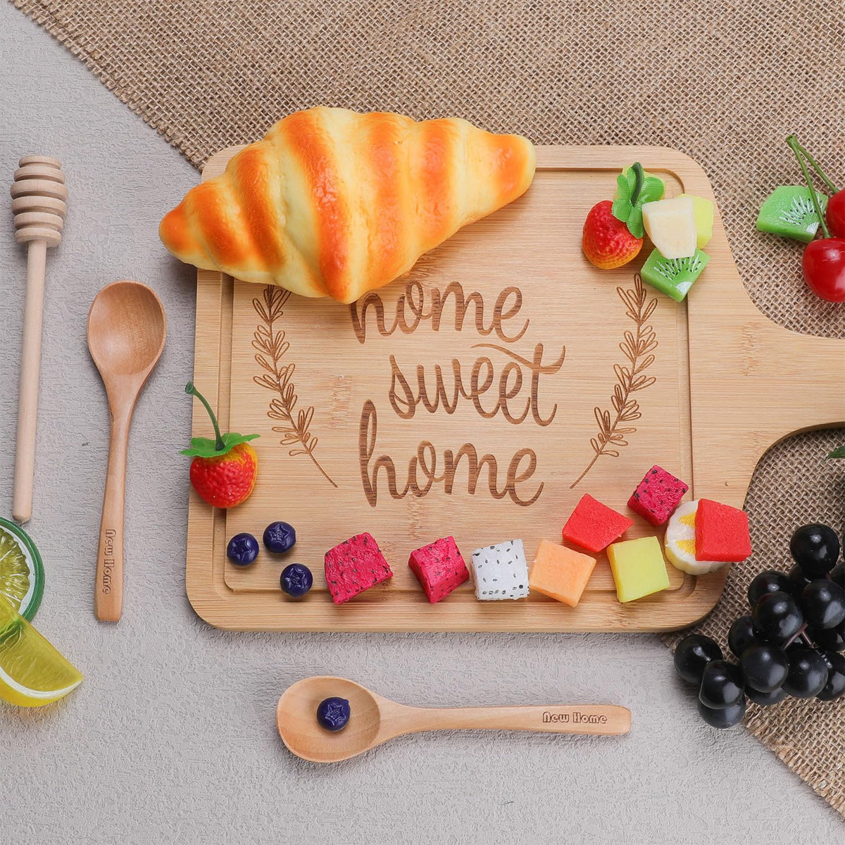 Pengtai wooden coasters set protects surfaces during celebrations.