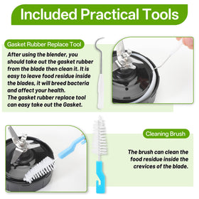 PERIOEER dishwasher-safe blade assembly enables simple cleanup after blending.