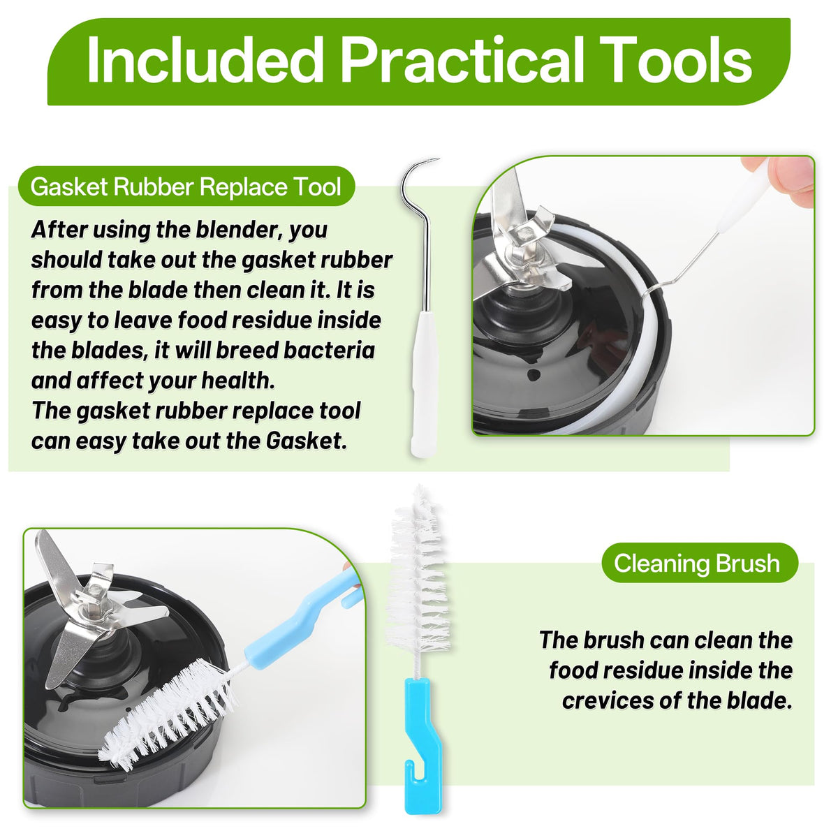 PERIOEER Ninja easy-install design for quick blade swaps