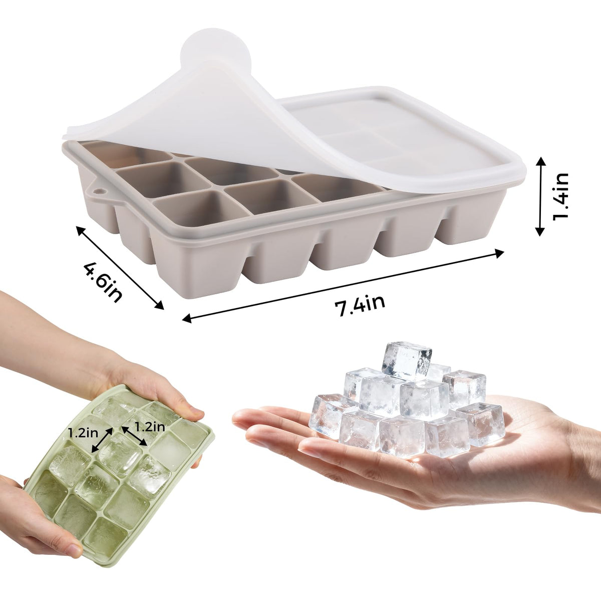 PET Hous stackable trays optimize freezer space for gatherings.