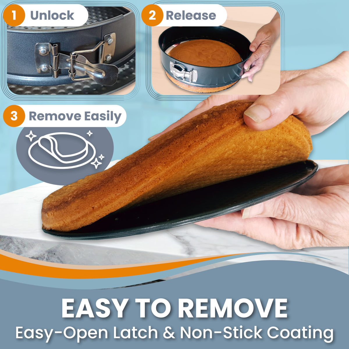 PETÍTS DESSERTS leakproof silicone sleeve in water bath setup with no-wrap baking.