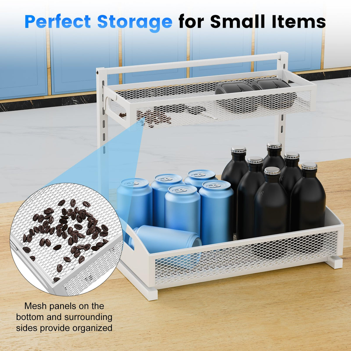 Easy-install Petiza organizer with screwdriver included for quick setup.