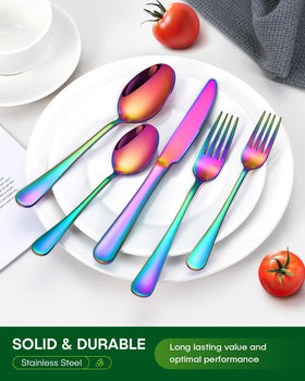 PHILIPALA rainbow silverware with mirror polish for timeless shine