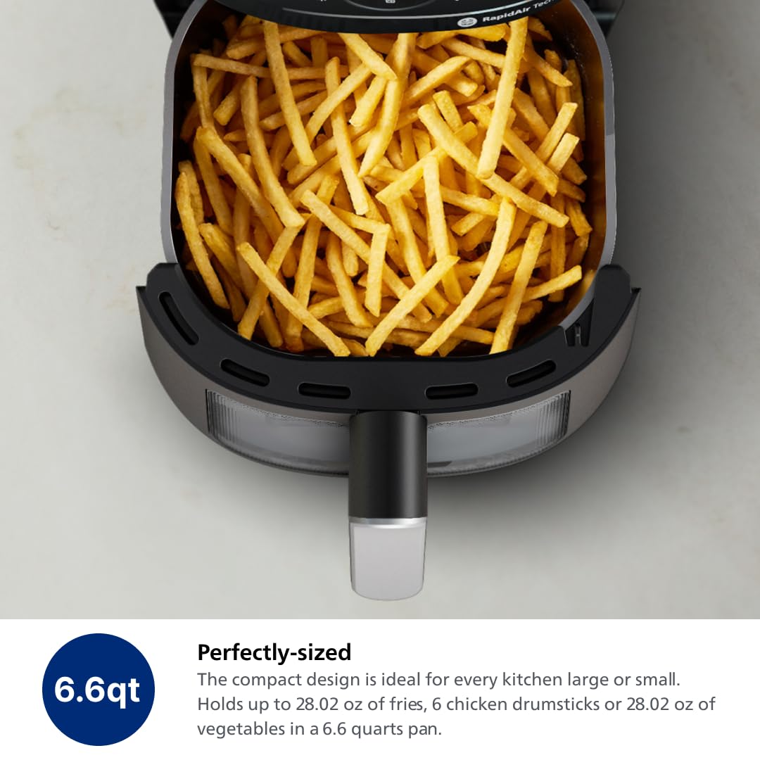 Philips Air Fryer 2000 Series touchscreen presets simplify everyday cooking.