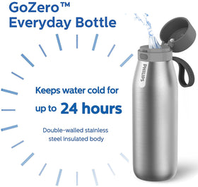 Philips GoZero bottle is top-rack dishwasher safe except filter.