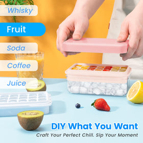 PHINOX BPA-free ice tray emphasizes safe, reusable material.
