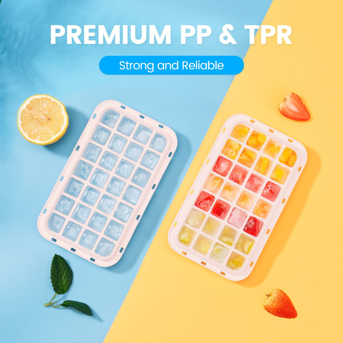 PHINOX flavor-friendly ice tray for fruit or cocktails.