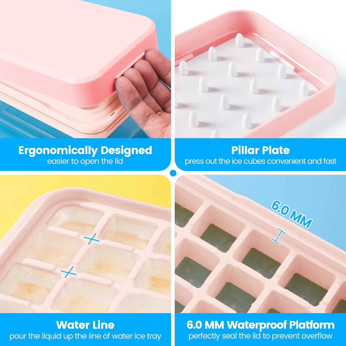 PHINOX three-pack set provides 84 cubes for cold drinks.