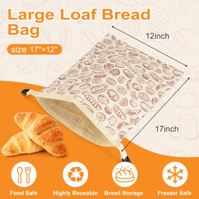 Fold flat design of PICcircuit bread bag saves cupboard space