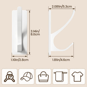 Pickpiff 13lb-capacity hook supports heavier items without nails or drilling