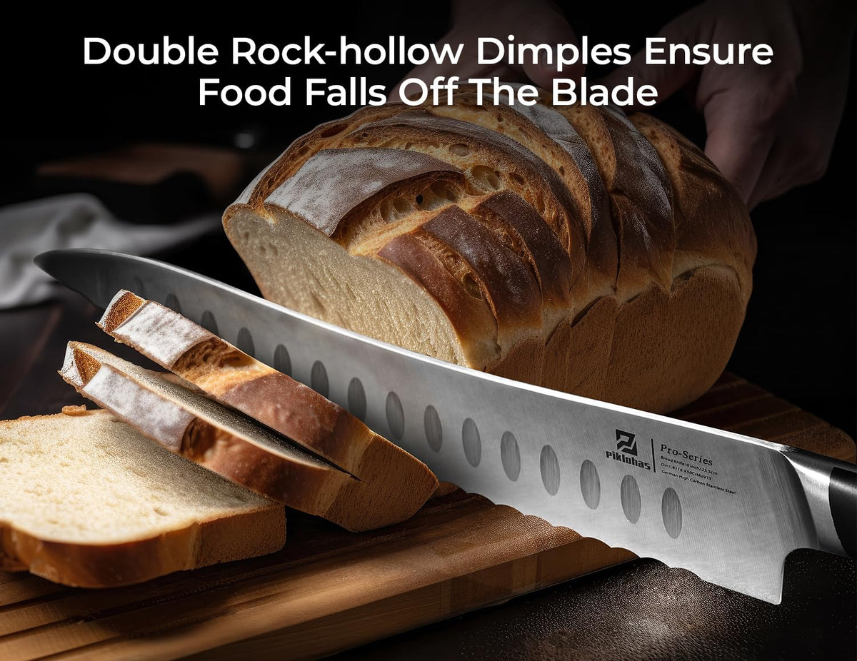 Piklohas bread knife pineapple-prep for easy fruit slicing and prep.