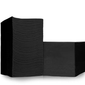 Pinnacle Supply 1100-pack napkins with linen-look, ideal for elegant events and bars.