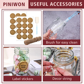 PINIWON jars suitable for canning, pickling, meals and drinks.
