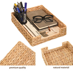 PINXIURY Water Hyacinth Basket natural-material design adds rustic charm