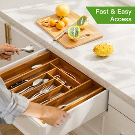 Pipishell bamboo design highlights long-lasting organization and strength.