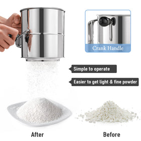 PIQUEBAR powdered sugar duster for even dessert toppings