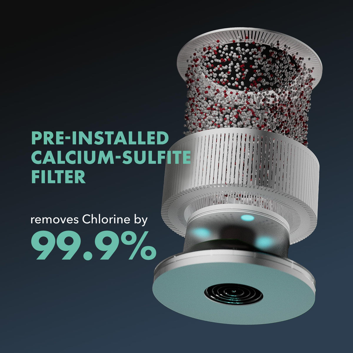 PIURIFY 3-pack calcium-sulfite filters packaged for easy replacement.